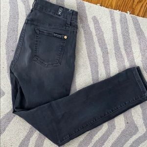 7 grey high waisted skinny jeans